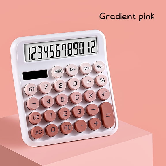 School Supplies under $5 Solar Calculator High Color Dopamine 12 Bit Mechanical Key Scientific Computer Up to 65% Off