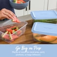 thumbnail image 3 of Bentgo Prep 8 Cup Meal Prep Containers with Lids, PFAS & BPA Free Materials, Durable, Microwave, Freezer, & Dishwasher Safe To Go Food Storage Container 10 Pack - Blue Coast, 3 of 7