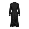 thumbnail image 3 of Birdeem Robes pour Femmes Robe d'Été en Dentelle pour Femmes à Manches Bouffantes, Taille Cintrée, Unie, Col Rond, 3 of 10