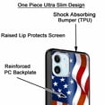 thumbnail image 3 of DALUX Ultra Slim PC-TPU Phone Case Compatible with Iphone 12 Pro Max (6.7 in) - New Waving US Flag, 3 of 3