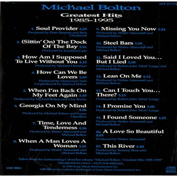 Michael Bolton - Greatest Hits: 1985-1995 - Music & Performance