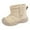 #02-Khaki, variant on Toddler Warm Lined Boots Kids Girls Boys Winter Non Snow Boots Outdoor Shoes (#02-Black,8.5)
