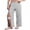 Grey, variant on Women' Post Surgery Pants Cotton Tear Away Surgical Pants Rip Off Sweatpants with Pockets for Catherter Bag Cast Leg