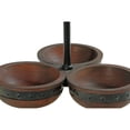 thumbnail image 5 of IH Casa Decor Gray Acacia Wood With Riveted Gunmetal 3 Section Server, 5 of 5
