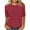 Wine, variant on Women's Tops Summer Striped Casual Crew Neck Half Sleeve Tunic Shirts Loose Soft Comfortable Tee Blouses (S, Wine)