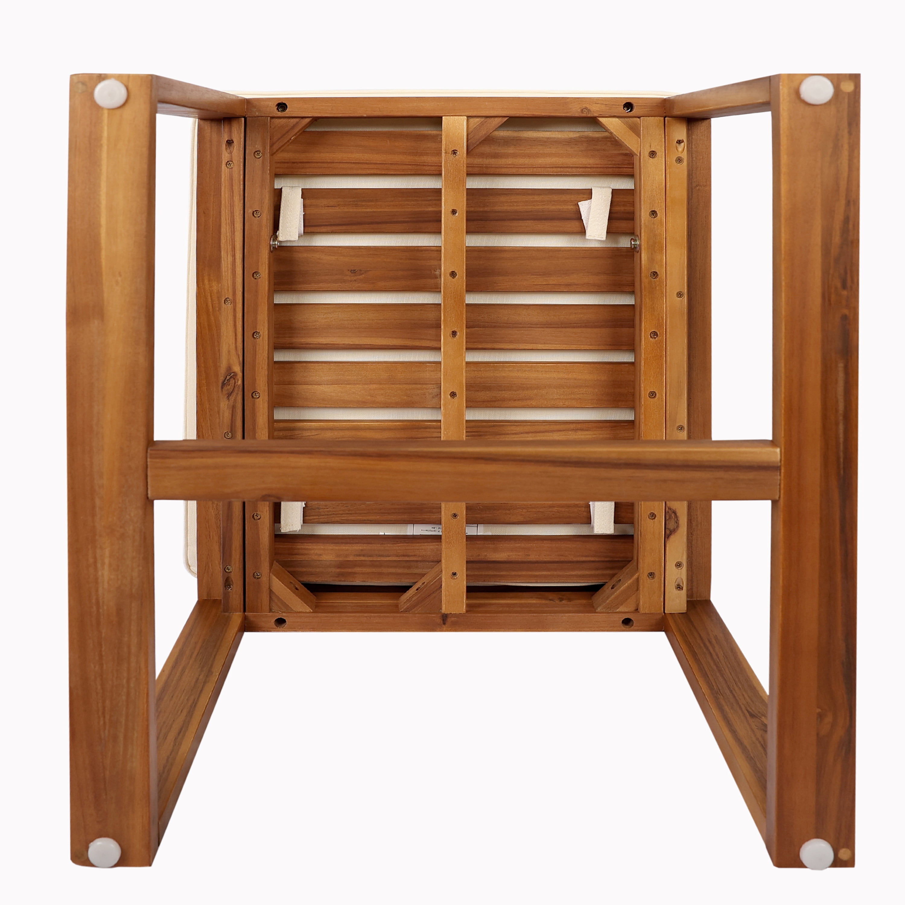 MAYEERTY Mid Century Modern Solid Wood Dining Chair with Armrests (SET OF 2) for Vanity For Living Room