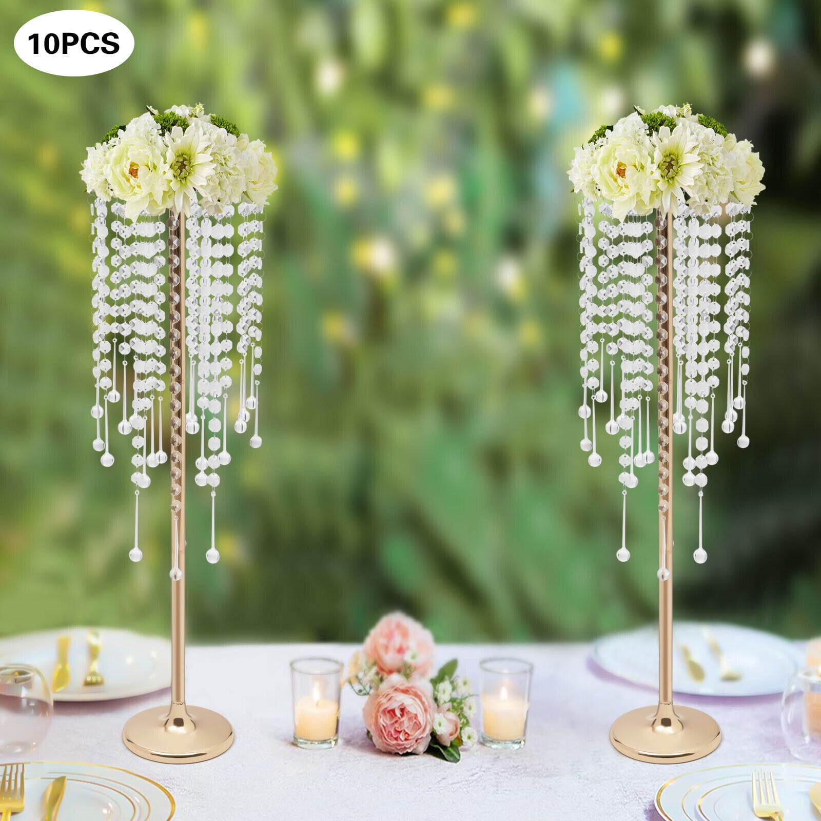10*  75cm/29.5inch Height Wedding Flower Stands, Gold Flower Stand, Wedding Flower Stand, Flower Arrangement Stand
