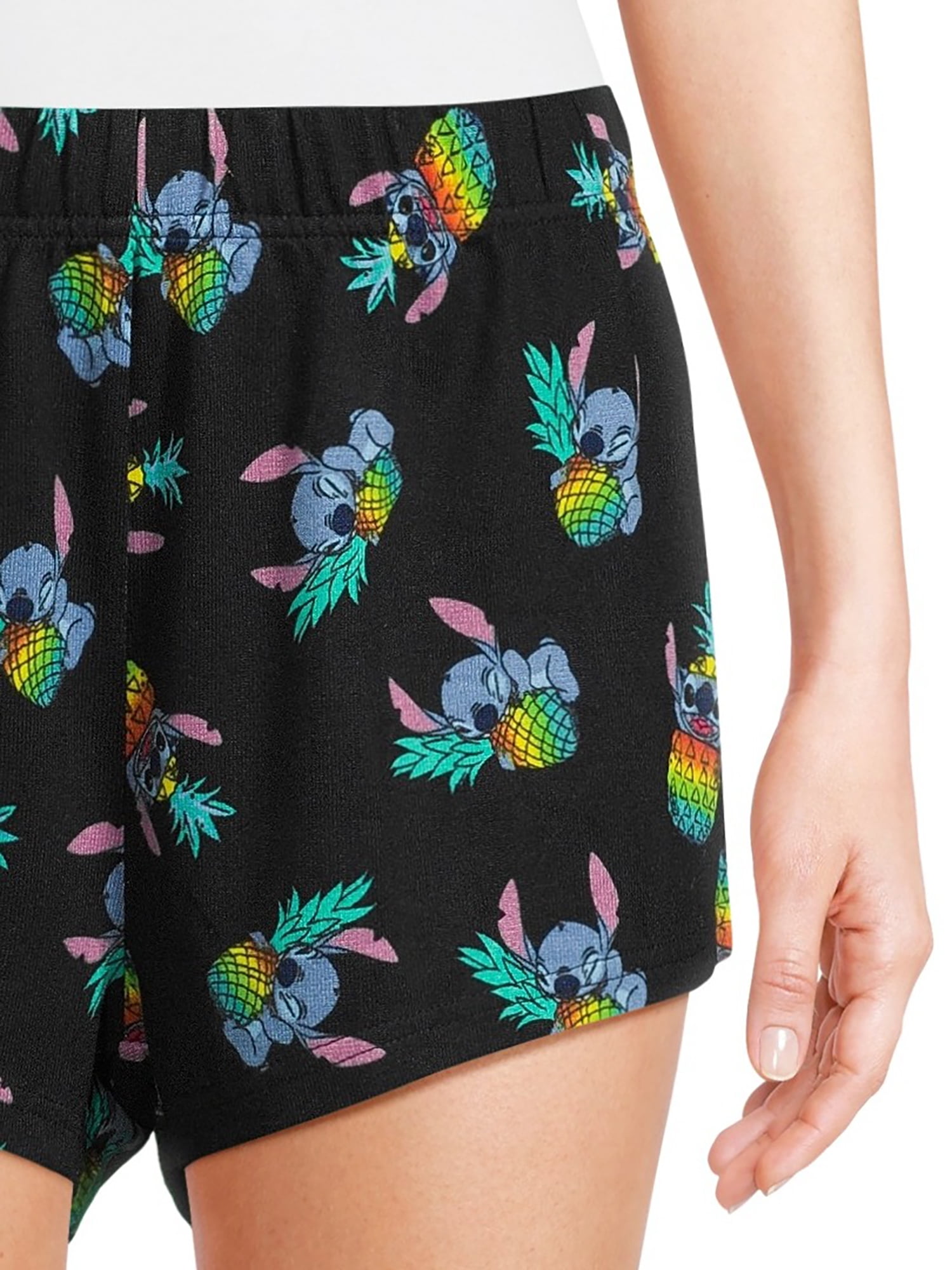 Disney Women's and Women's Plus Mickey Mouse and Stitch Pride Sleep Shorts, 2-Pack, Sizes XS-3X