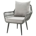 thumbnail image 3 of Manhattan Comfort Cannes 3-Piece Rattan Patio Conversation Set in Gray, 3 of 5