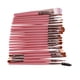 thumbnail image 3 of Juego de brochas cosméticas para 20 piezas, cepillo sintético suave para café, pelo, tubo de oro rosa, mango rosa, Kit de brochas de maquillaje con bolsa de almacenamiento, 3 of 8
