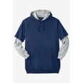 thumbnail image 2 of Boulder Creek By Kingsize Men's Big & Tall Thermal Lined Layered Look Hoodie, 2 of 3