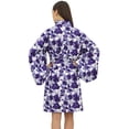 thumbnail image 6 of Bimba Women Cotton Poplin Short Floral Printed Wrap Bridesmaids Kimono Robe-26, 6 of 7