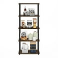 thumbnail image 5 of Furinno Turn-N-Tube 5-Tier Multipurpose Shelf Display Rack in Amber Pine/Black, 5 of 6