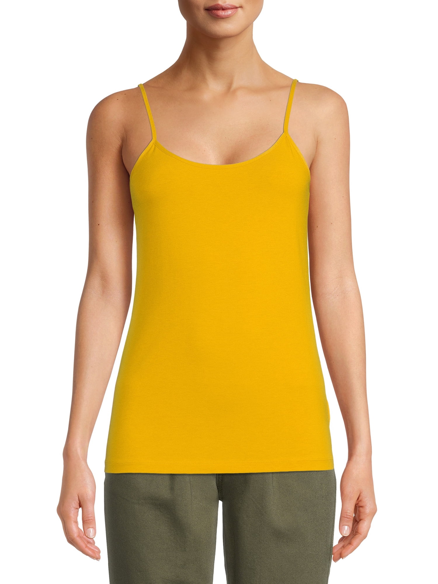 Time and Tru Women's Cami Tank Top, 3-Pack