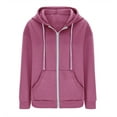thumbnail image 5 of Zip Up Hoodies For Women Zipper V-Neck Pullover Tops Long Sleeve Hooded Blouse Sweatshirt, 5 of 7
