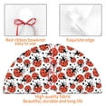 thumbnail image 4 of Sikiie Red Ladybugs 30-48 inches {designName} Print Christmas Tree Skirt Snowman Xmas Tree Skirt with Edge Christmas Decorations for Holiday Party-36", 4 of 7