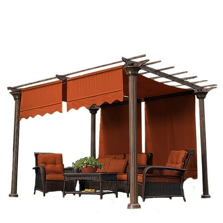 Garden Winds Universal Designer Replacement Pergola Shade Canopy II Garden Winds Universal Designer Replacement Pergola Shade Canopy II - Terra Cotta - Garden Winds Universal Designer Replacement Pergola Shade Canopy II