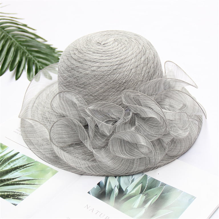 2253 Women\'s Organza Church British Fascinator Bridal Tea Party Wedding Hat Women Church Hats Organza Tea Hats,Fascinator Bridal Tea  main image 4