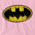 thumbnail image 2 of Batman Airbrush Bat Symbol Women's T Shirt, Pink, X-Large, 2 of 6