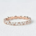 thumbnail image 4 of JEWELSBYASAILOR Moissanite Enagagement Band / 4x2 Marquise - 2mm Round Moissanite / Full - Eternity Bridal Band / Personalized Gift For Women, 4 of 4