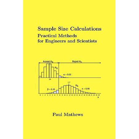 Pre-Owned Sample Size Calculations: Practical Methods for Engineers and Scientists (Paperback) 0615324614 9780615324616