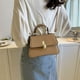 thumbnail image 4 of Monederos y bolsos de cuero sintético, bolsos cuadrados pequeños de mano retro de cuero sintético, 4 of 5