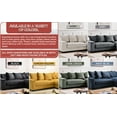 thumbnail image 4 of L Shaped Couch, Sectional Sofa Couch Upholstered Couches, Deep Seat Cloud Couch Modern Modular Sectional Couches for Living Room Apartment Office, Ginger, Left Side, 4 of 4