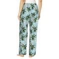 thumbnail image 3 of Xecao Flamingos And Palms Women's Straight Lounge Pajama Pants: The Epitome of Relaxed Sleepwear, 3 of 9