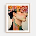 thumbnail image 2 of Optimist - Illustration Floral Surrealism Portrait Modern Art Flowers Abstract Botanical Unframed Wall Art Print 24 x 32 inches, 2 of 13