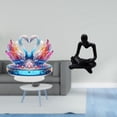 thumbnail image 2 of Estatua de escultura de cisne,Escultura de cisne para decoración del hogar Adorno de San Valentín,Estatua de ganso,figura acrílica,artesanía coleccionable,Figura de pensador, 2 of 8