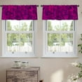 thumbnail image 2 of LALILO Kitchen Curtain Valance Purple Ink Marbling Marble Rod Pocket Window Curtain 52"x 18" Set of 2, 2 of 5