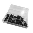 thumbnail image 5 of Ensemble de 180 Joints de Rondelle en Caoutchouc Anneau d'Isolation Joint de Compresseur de Climatisation de Voiture Kit d'Outils de Réparation Automobile (Noir), 5 of 5