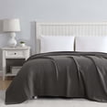 thumbnail image 2 of Grand Hotel Woven Cotton Blanket, Twin, Gray, 2 of 7