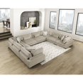 thumbnail image 6 of Lexicon Corydon Microfiber 8-Piece Modular Sectional in Brown, 6 of 6