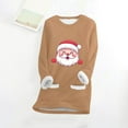 thumbnail image 4 of WEAIXIMIUNG Chandails en Molleton pour Femmes Sans Capuche Manches Longues Col Rond Poche Rembourré Pull Chaud, 4 of 5