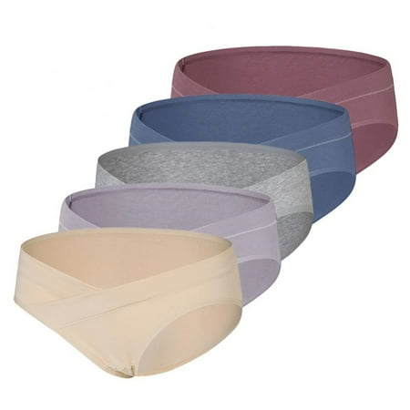 

RPVATI Women s Comfort Breathable Underwear Panties Soft Cotton Briefs 5 Pack Thongs