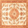 thumbnail image 1 of Ahgly Company Indoor Square Medallion Orange Traditional Area Rugs, 7' Square, 1 of 1