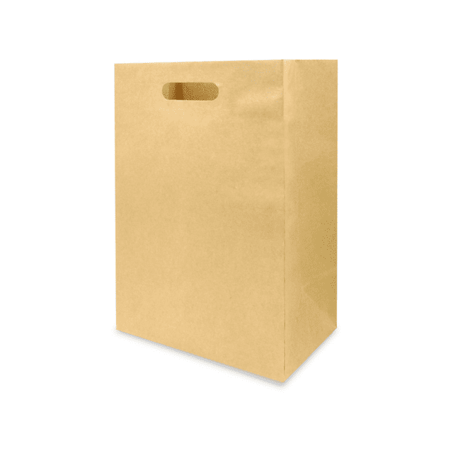 Bolsa de papel kraft (240 piezas) Caltom Grande troquelada