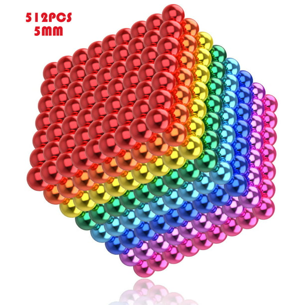 Iraza 512 Pcs Magnetic Stones Toy 5mm Magnetic Balls Set Creative DIY Beads Toy Magnets Ball Set Stress Relief - Walmart.com