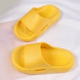 thumbnail image 5 of HCNTES Kids Boys Girls Spring Summer Comfort Slides Soft Non-Slip Slippers Water Shoes for Beach Pool Shower Dailywear(Z01-Yellow,30), 5 of 5