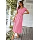 thumbnail image 5 of Vestido PRETTYGARDEN Floral Boho Cruzado con Cinturón Rosa Talle S, 5 of 7