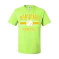 thumbnail image 2 of Wild Bobby City of San Diego Baseball Fantasy Fan Sports Men's T-Shirt, Safety Green, Large, 2 of 6