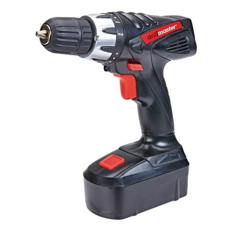 Drill Master  18 Volt 3/8 in. Cordless Drill/Driver With Keyless Chuck, 21 Clutch Settings