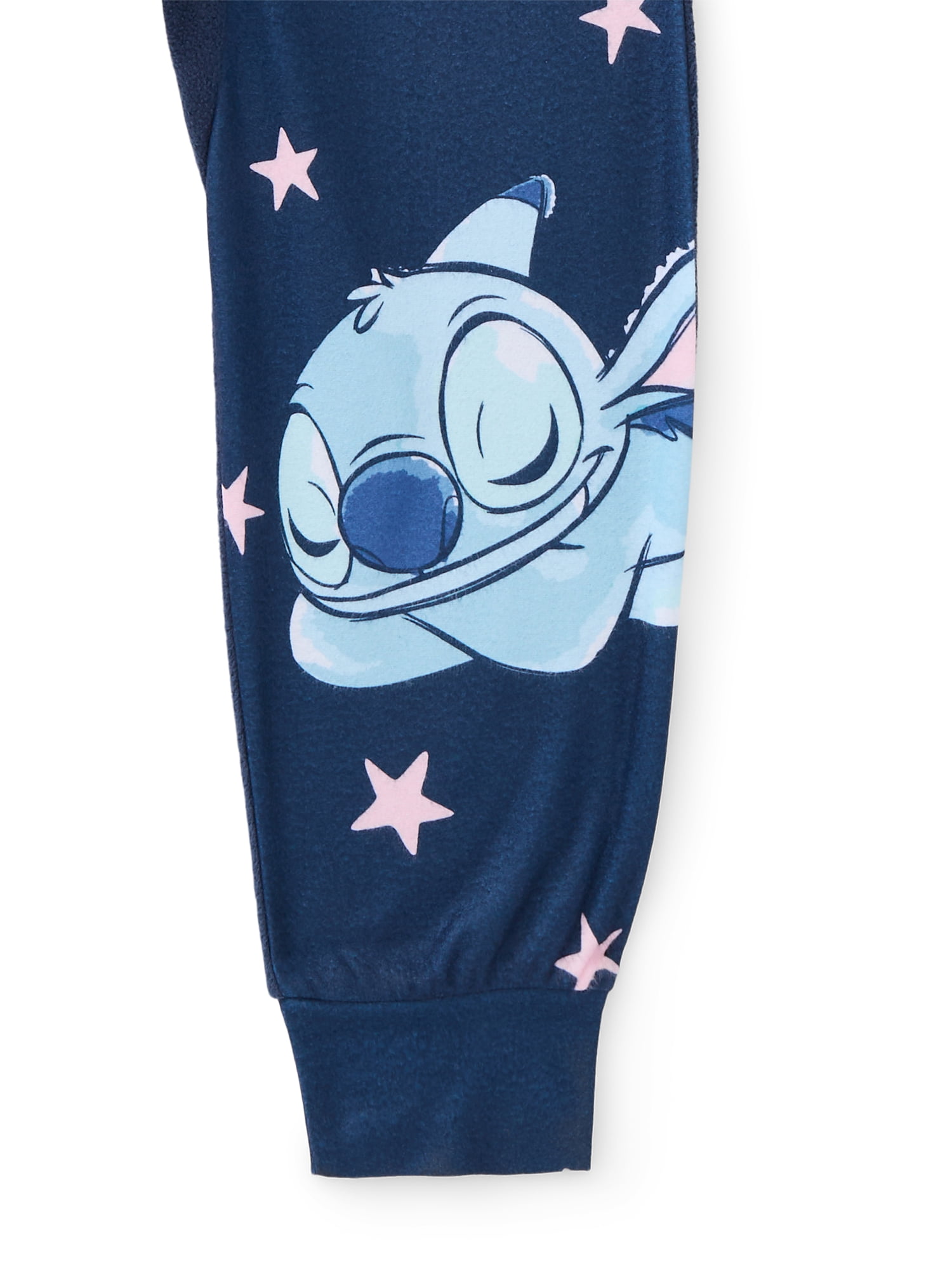 Stitch Girls Fleece Union Suit with Hood, Sizes 4-12
