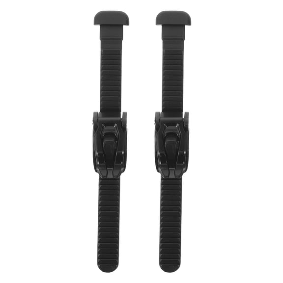 ETEREAUTY 2 Sets Black Roller Skate Straps with Adjustable Buckles and Comfortable for Inline Skating Accessories