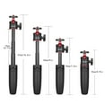 thumbnail image 5 of Ulanzi MT-08 Extendable Desktop Tripod Stand Selfie Stick with 1/4'' Ballhead for Phones DSLR Camera, 5 of 10