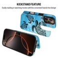 thumbnail image 6 of WIRESTER Case with Card Holder, RFID Blocking Wallet Case Durable PU Leather Kickstand Slim Heavy Duty Shockproof Protective Case for Apple iPhone 16 Pro 6.3" 2024, Ocean Sea Turtles, 6 of 7