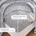 thumbnail image 3 of Floral Queen Sheets Soft Breathable Microfiber Vintage Printed Bed Sheet Set Deep Pocket Fitted Sheet Included Flower Pattern, 3 of 9