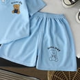 thumbnail image 6 of Toddler Boy Summer Outfit Short Sleeve T-shirt Top Elastic Waist Shorts Set 2Pcs,Adjustable Waist 6-12 Months 12-24 Months 2t 3t 4t 5t 6t 7t 8t 9t Children 9-10 Years, 6 of 6