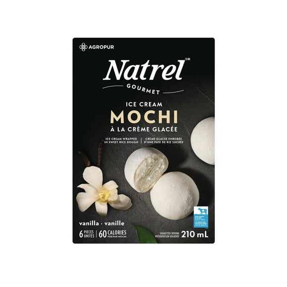Natrel Vanilla Ice Cream Mochi, 6 x 35 ml